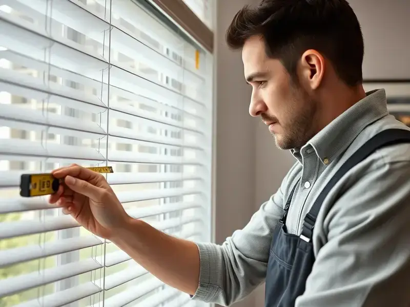 Professional blinds installation process